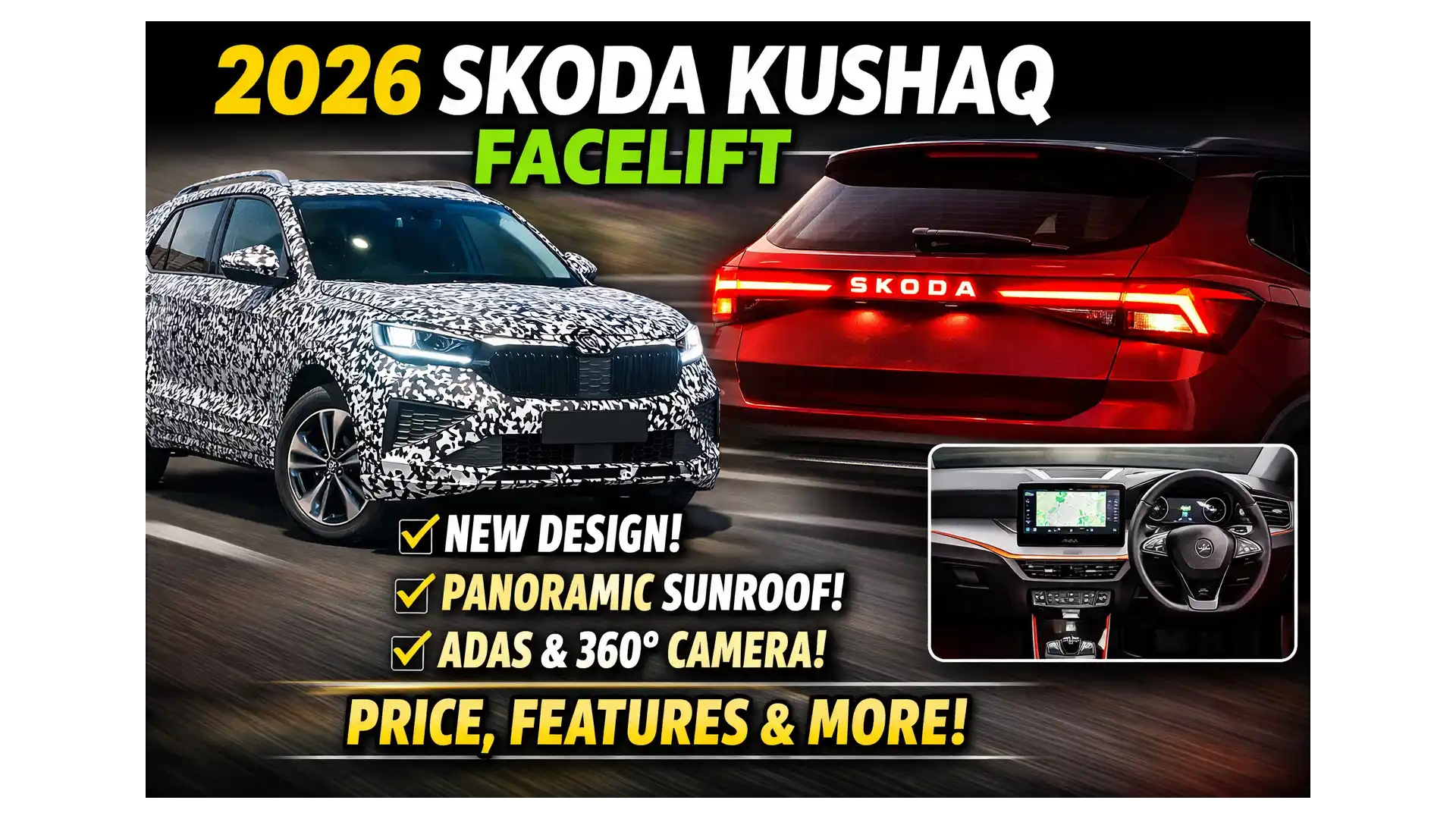 2026 Skoda Kushaq Facelift