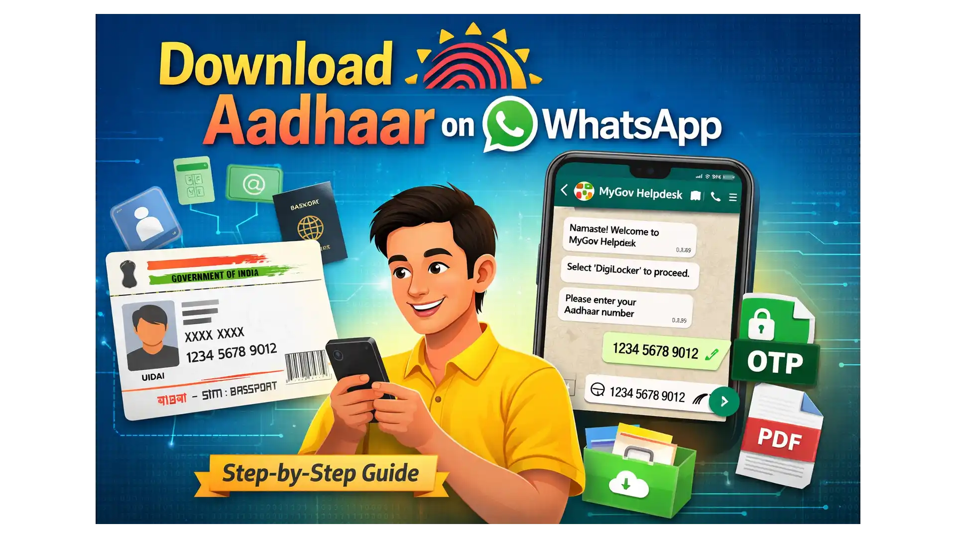 Aadhaar Card Download on WhatsApp