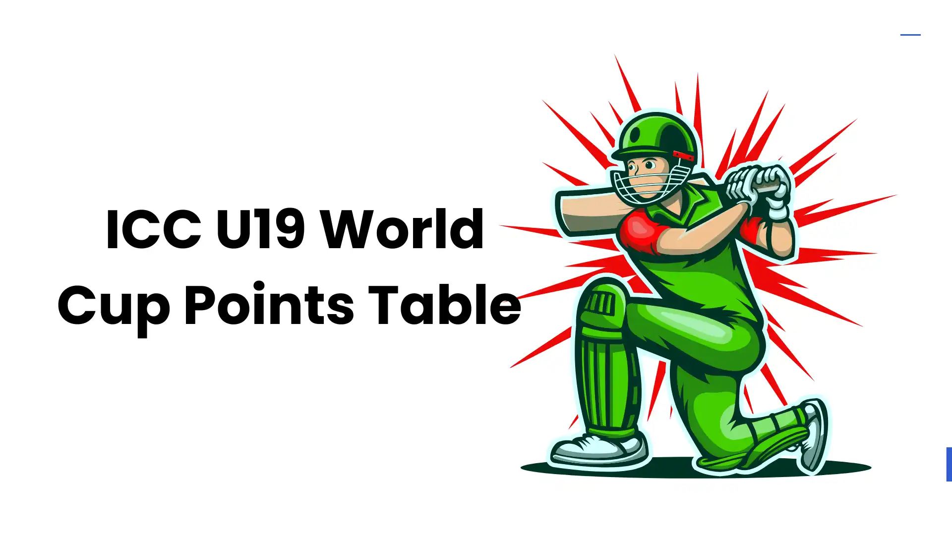 ICC U19 World Cup Points Table