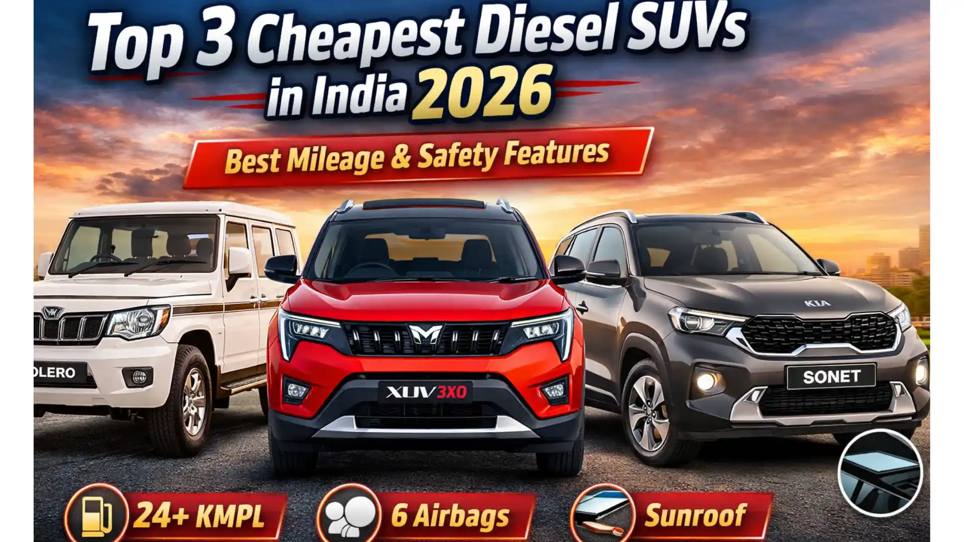 Top 3 Most Affordable Diesel SUVs in India 2026