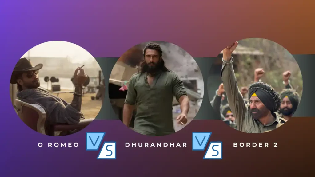 O Romeo Day 1 vs Dhurandhar Day 71 vs Border 2 Day 22 Collection