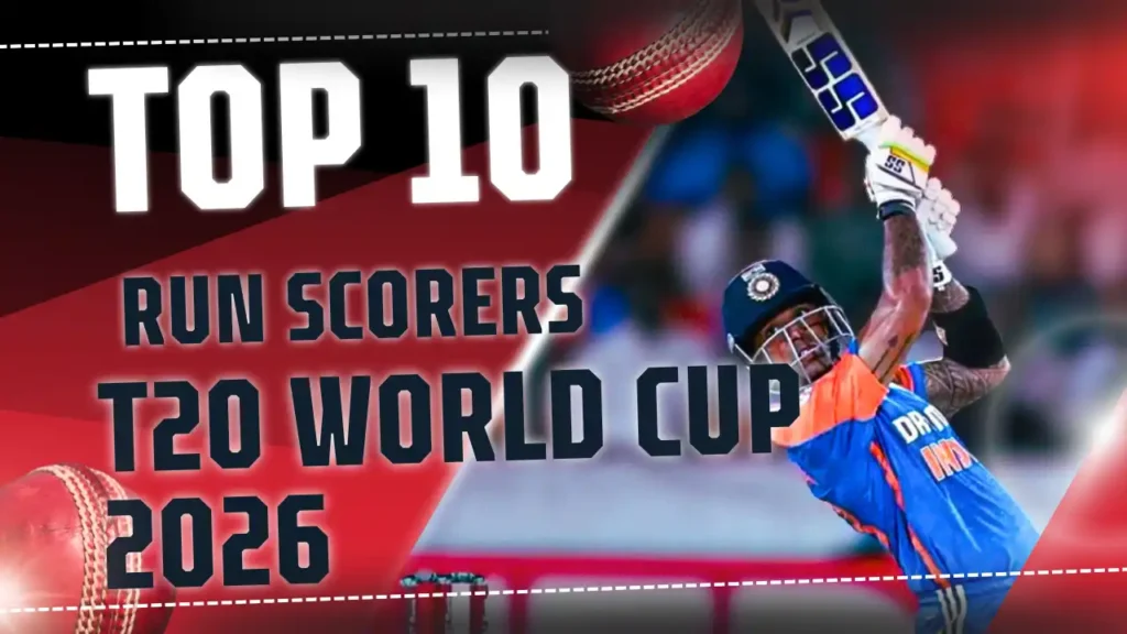 Top 10 Run Scorers in T20 World Cup 2026